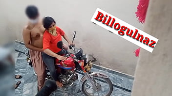 Teen anal sex on a bike with an Indian friend