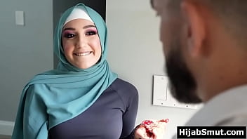 Hijabi teen receives training from her soccer coach in erotic ways